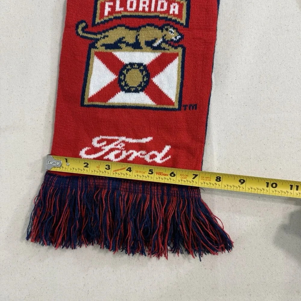 Florida Panthers Hockey NHL Stanley Cup Champions 2024 Knit Reversable Scarf